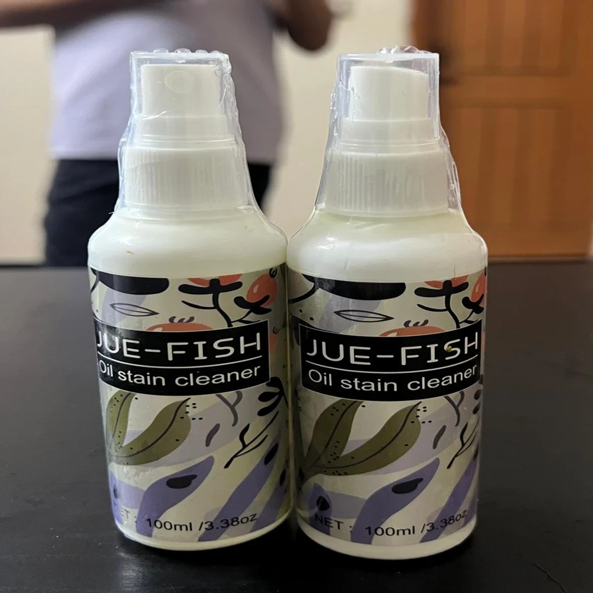 Jue-fish Oil stain cleaner for clothing clothes cleaning decontamination yellowing detergent(3 pcs