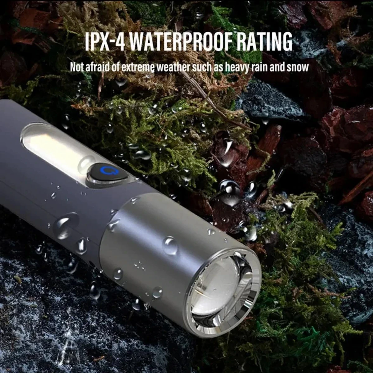 TYPE C Rechargeable Multifunctional LED Flashlight